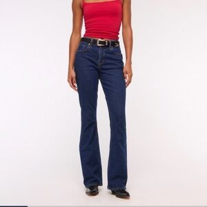 Abercrombie & Fitch Curve Love Mid Rise Bootcut Jean 30S